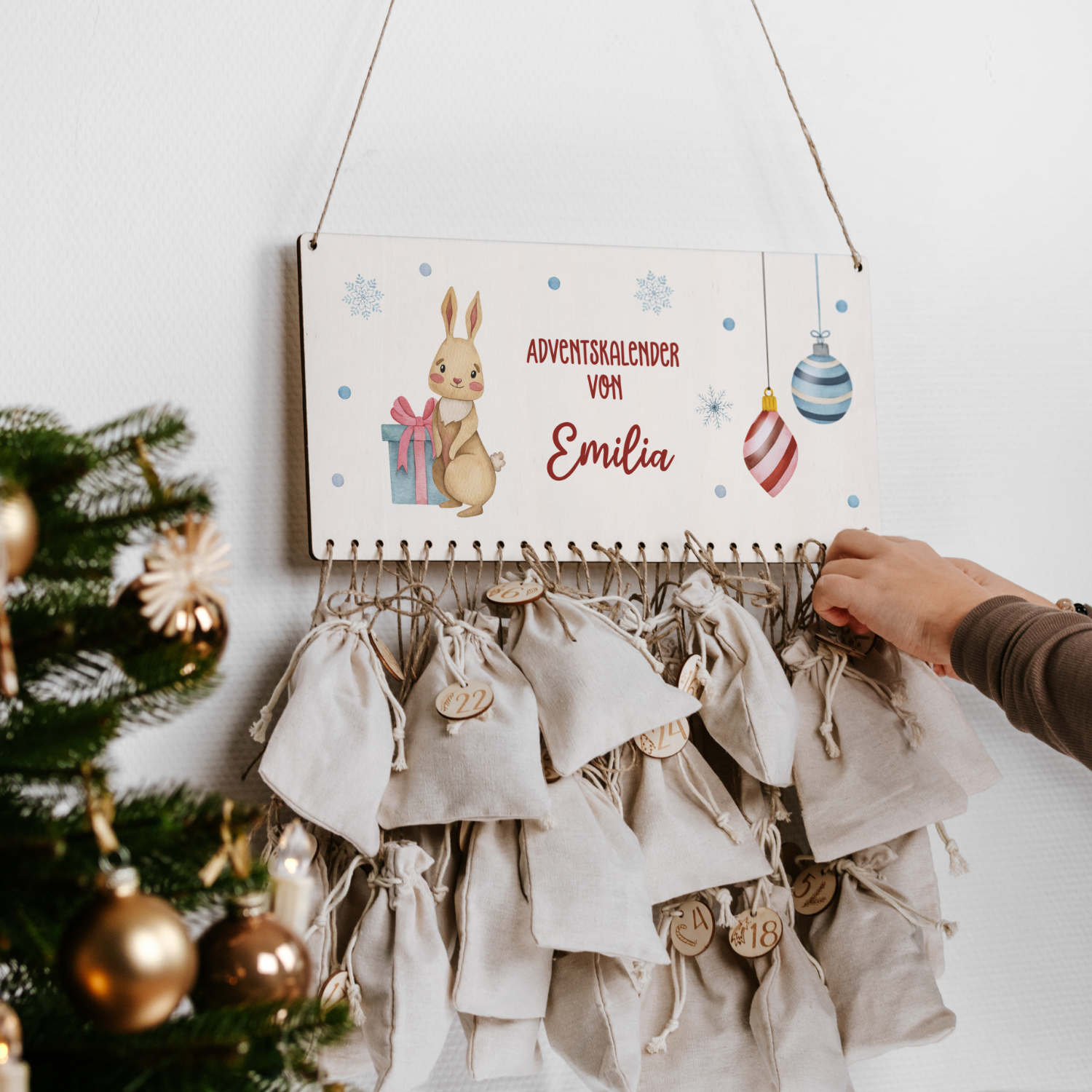 Adventskalender Brett | Design 01 | Tiere