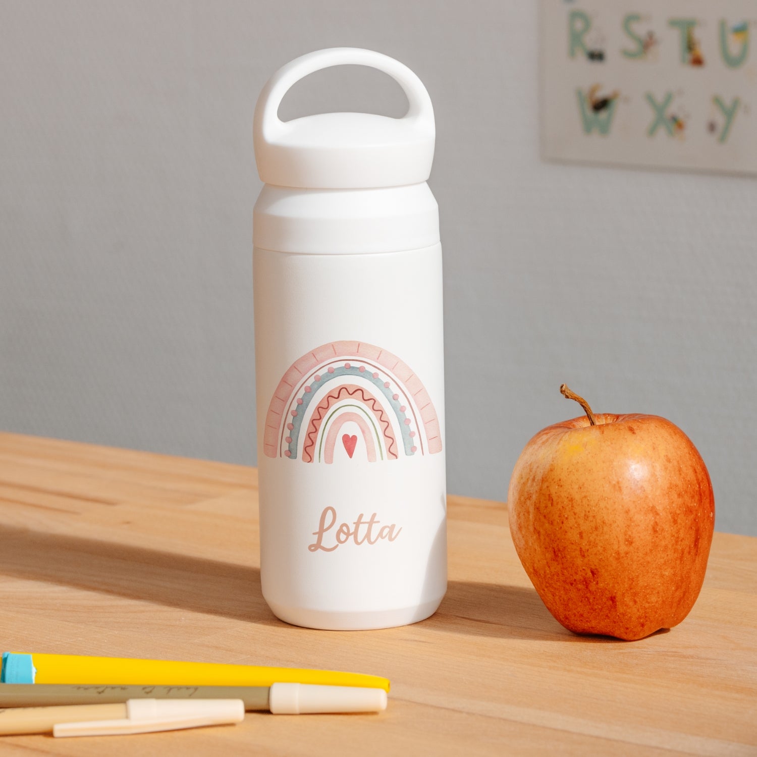 Trinkflasche Regenbogen | Design 012.02. | Farbdruck