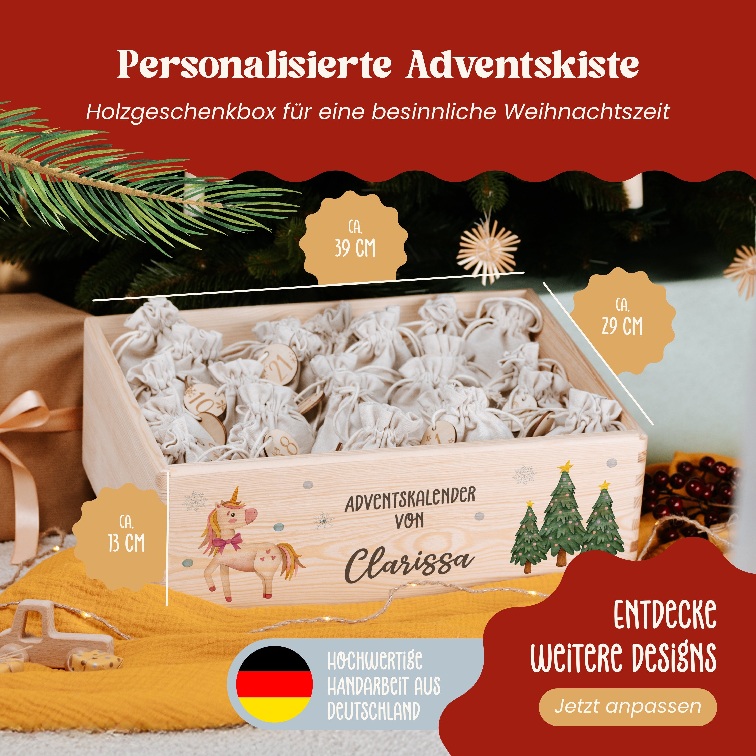 Adeventskalender Kiste Tierwelten