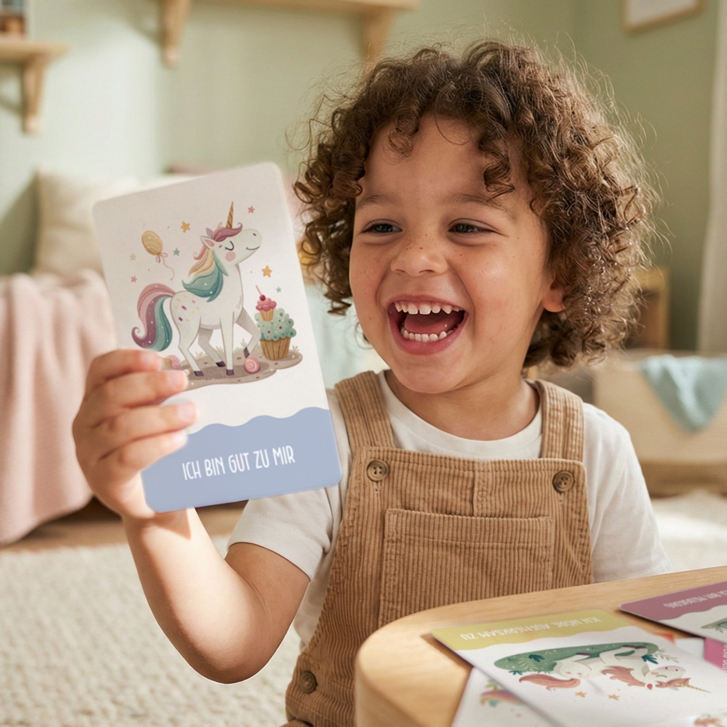Affirmationskarten Kinder – Einhorn