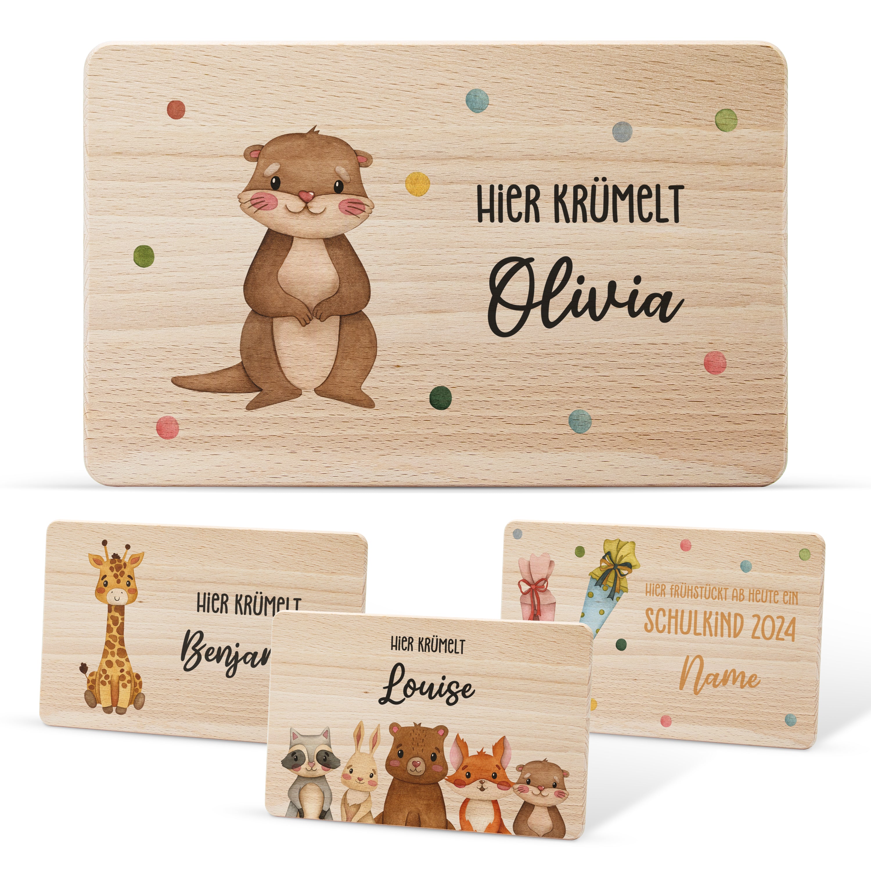 Frühstücksbrettchen | eckig | Farbdruck