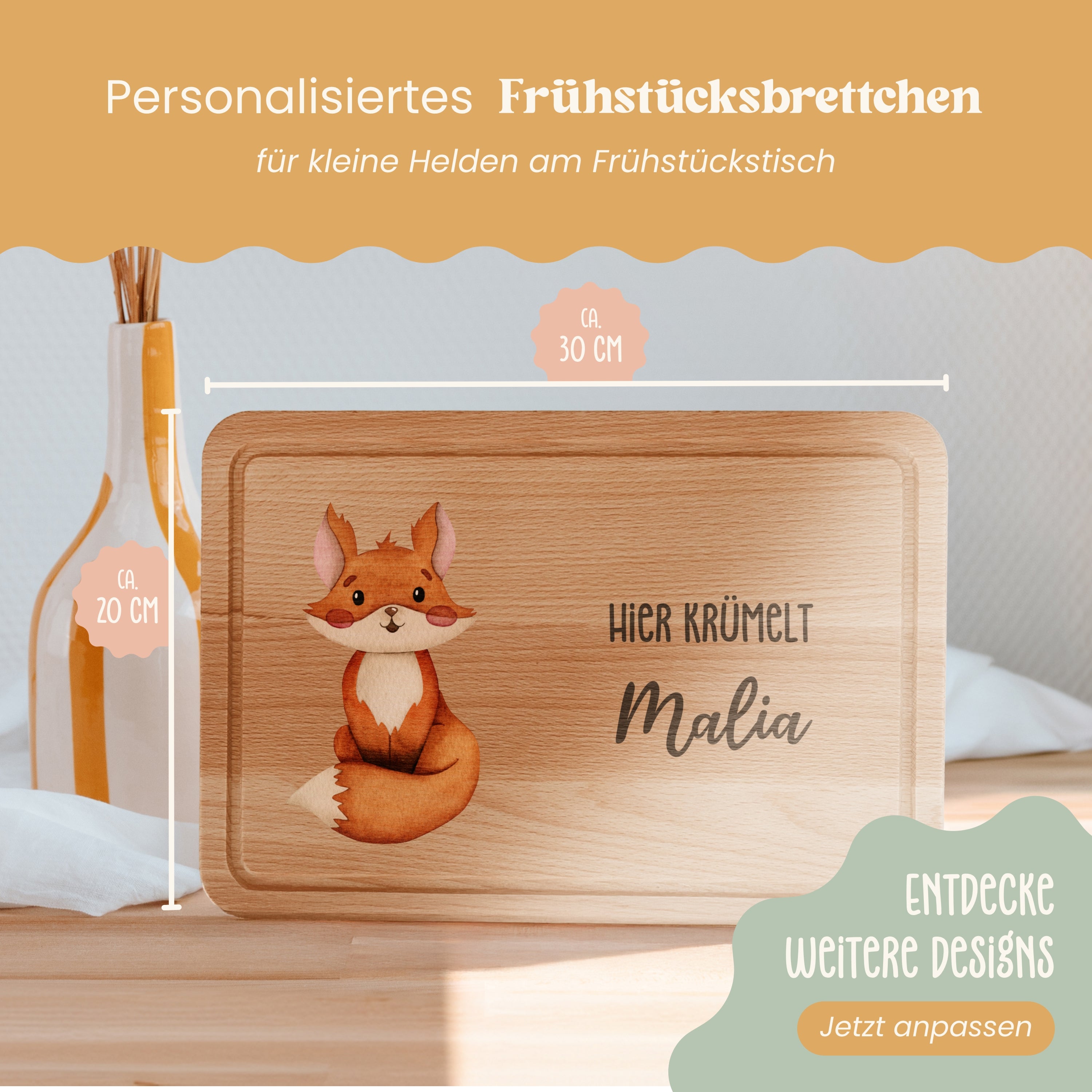 Frühstücksbrettchen | XL | Design 006.01. | Farbdruck