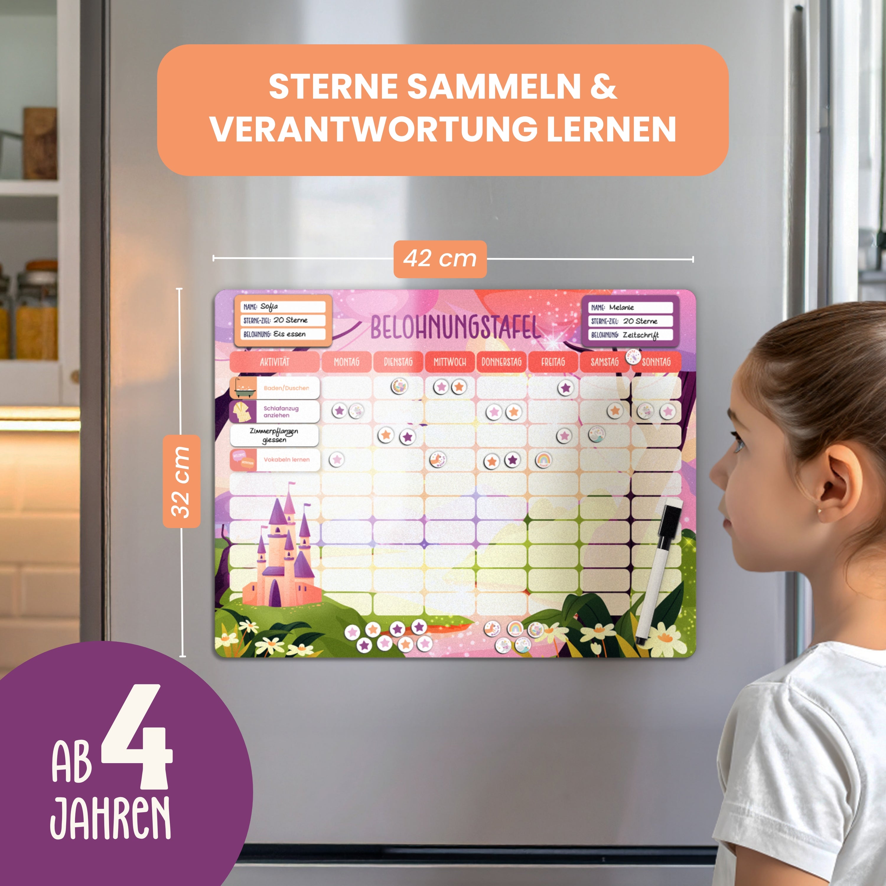 Belohnungstafel für Kinder | Zauberwelt