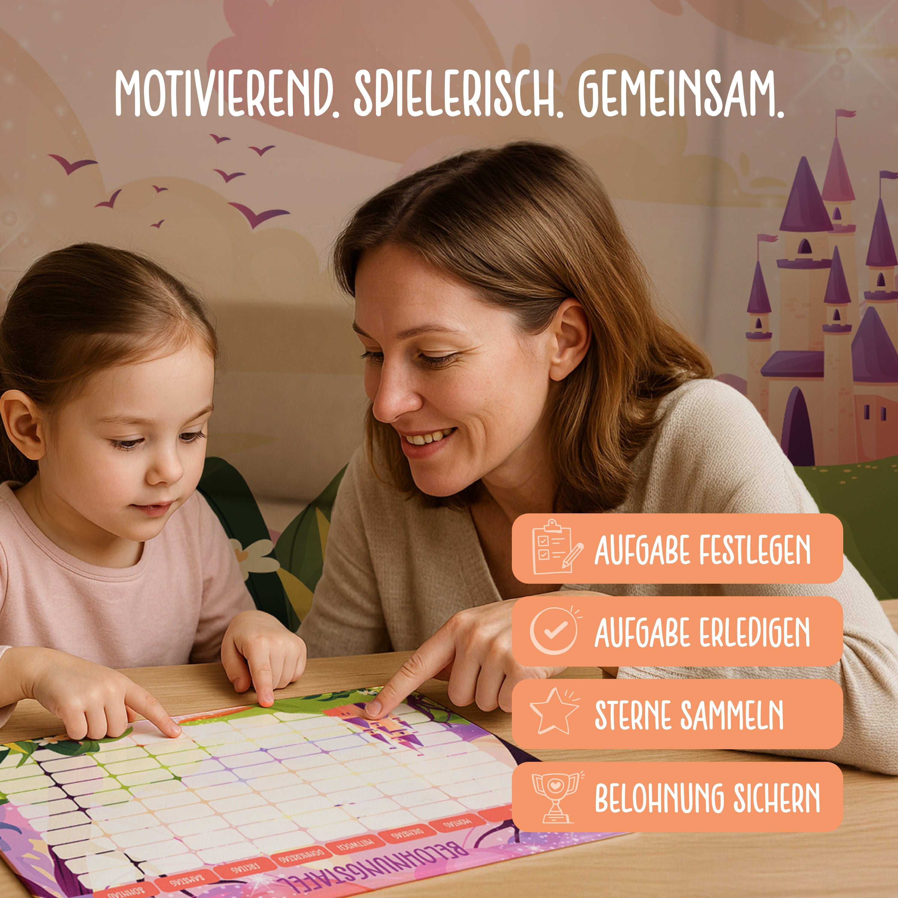 Belohnungstafel für Kinder | Zauberwelt
