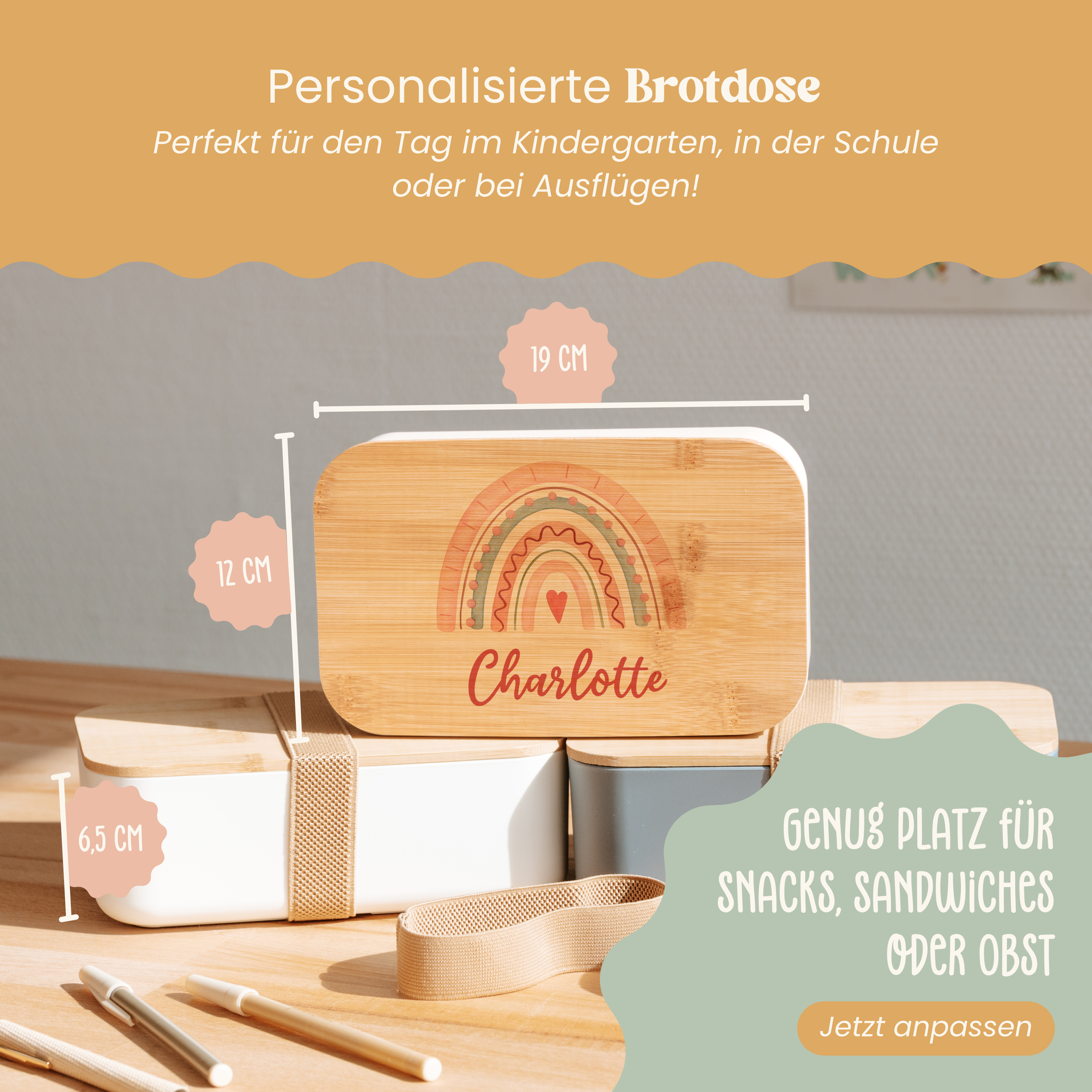 Brotdose Regenbogen | Design 010.03. | Farbdruck