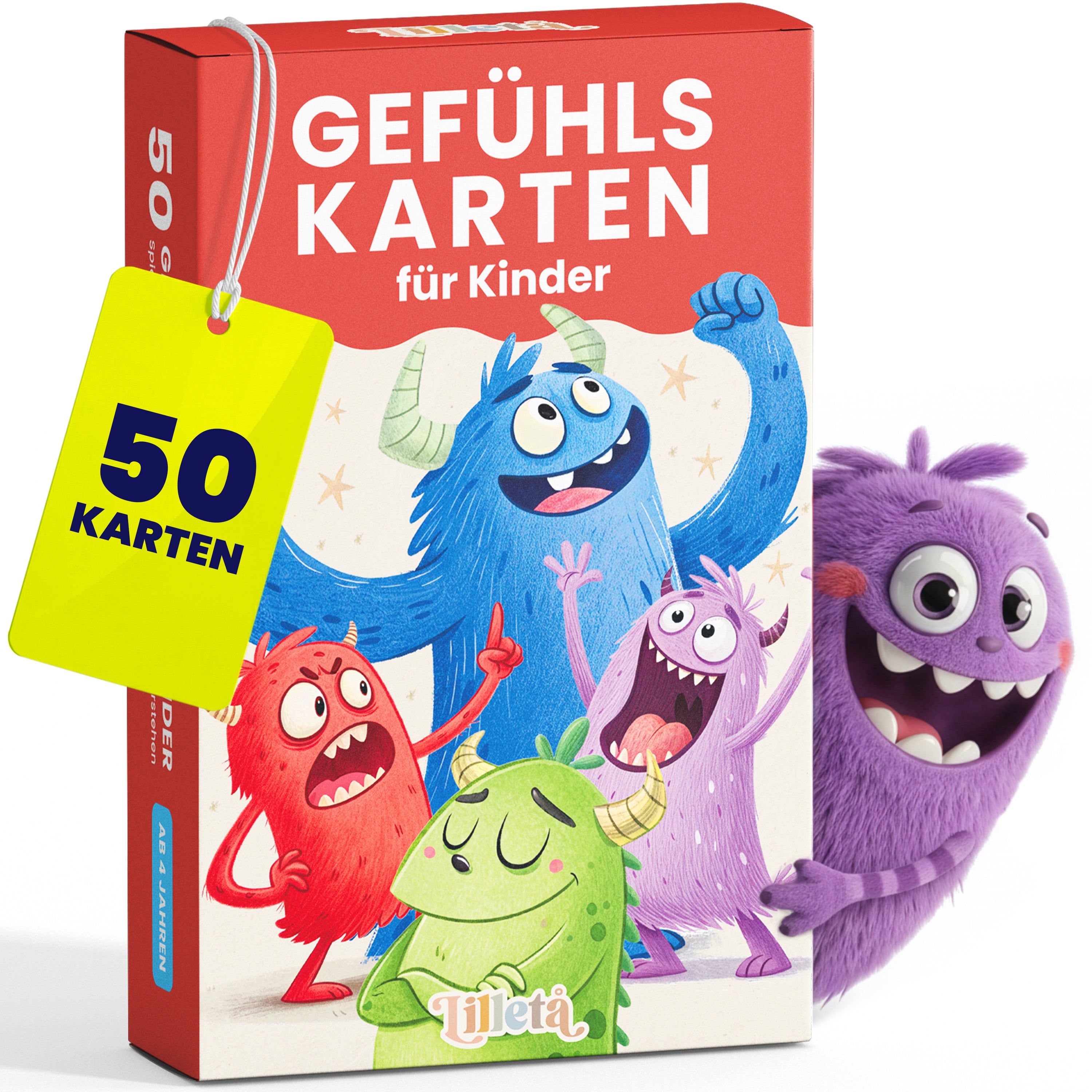 Gefühlskarten | für Kinder – 50 Emotionskarten zum Gefühle erkennen & verstehen ab 4 Jahren