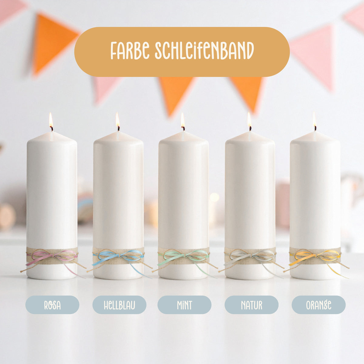 Kerze Freitext | Design 009.04.03 Arche Noah