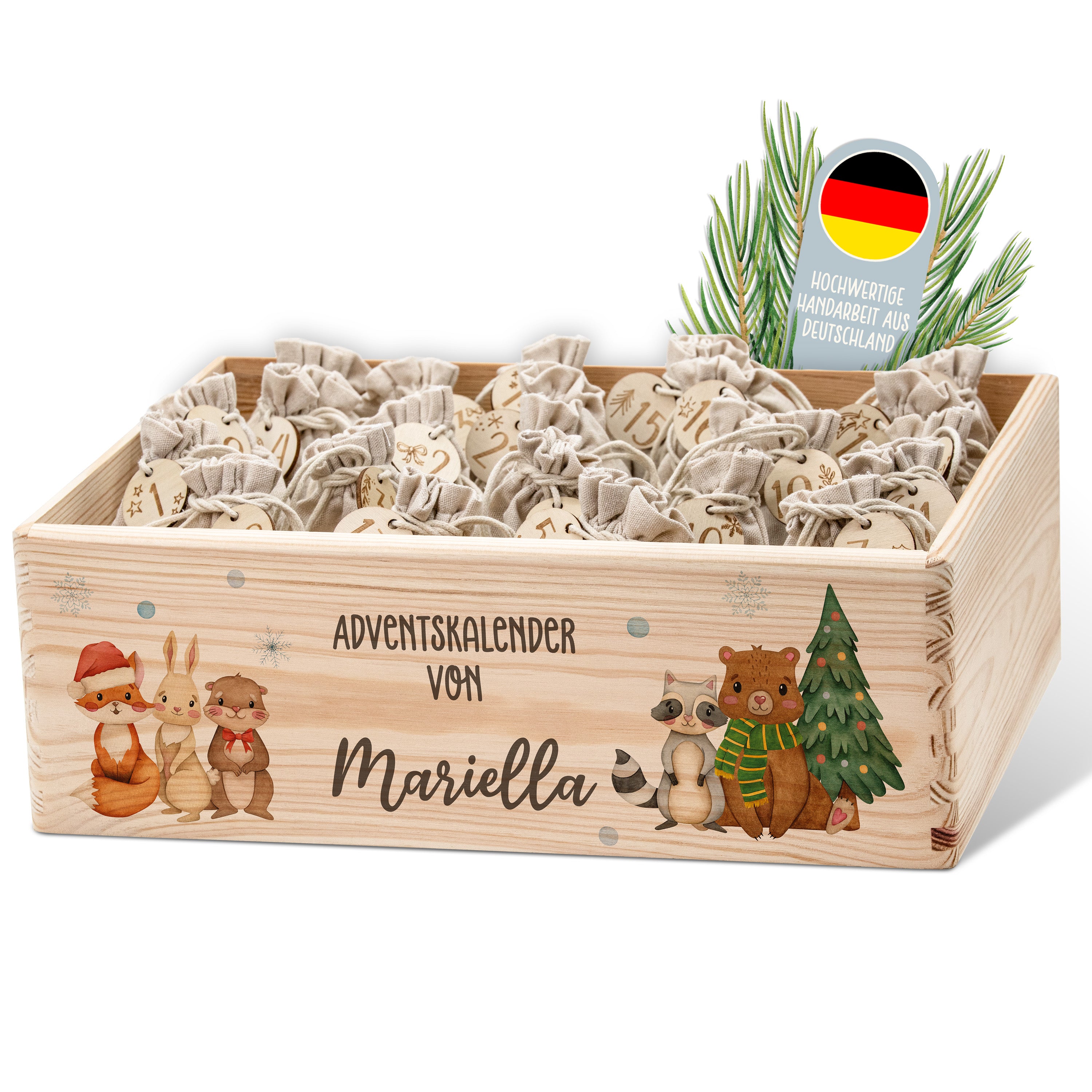 Adeventskalender Kiste Tierwelten