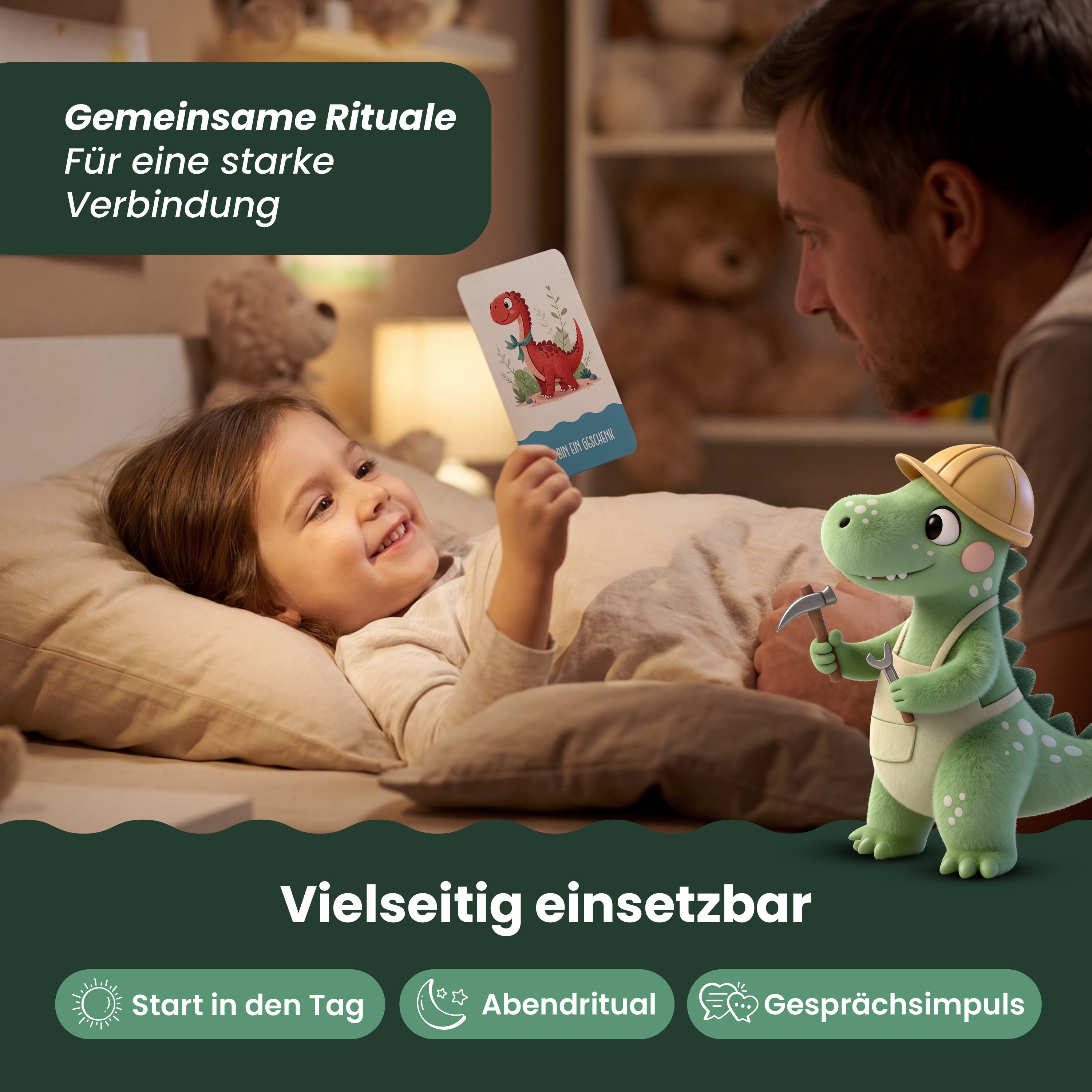 Affirmationskarten Kinder – Dino