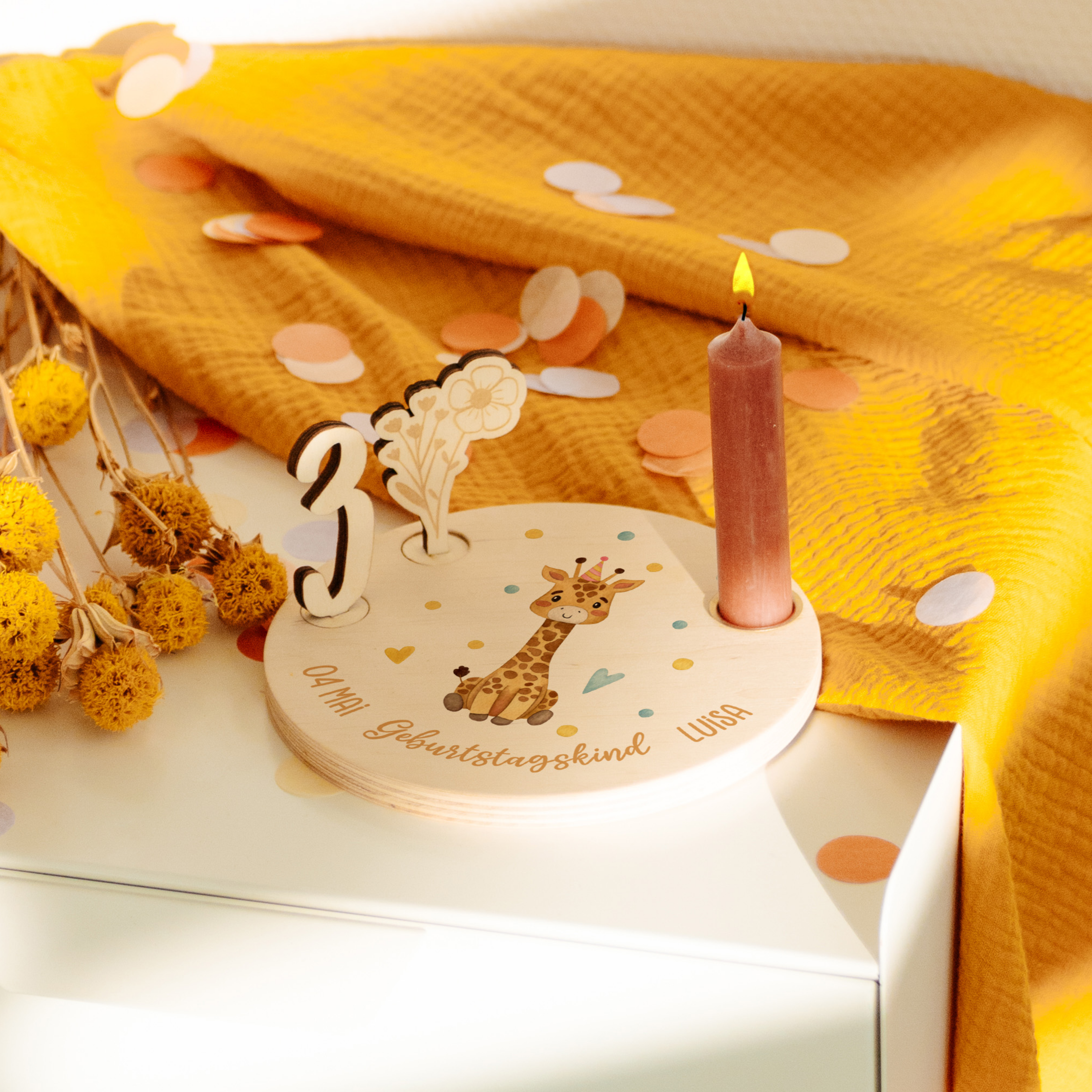 Geburtstagsteller | Design 007.01. | Farbdruck