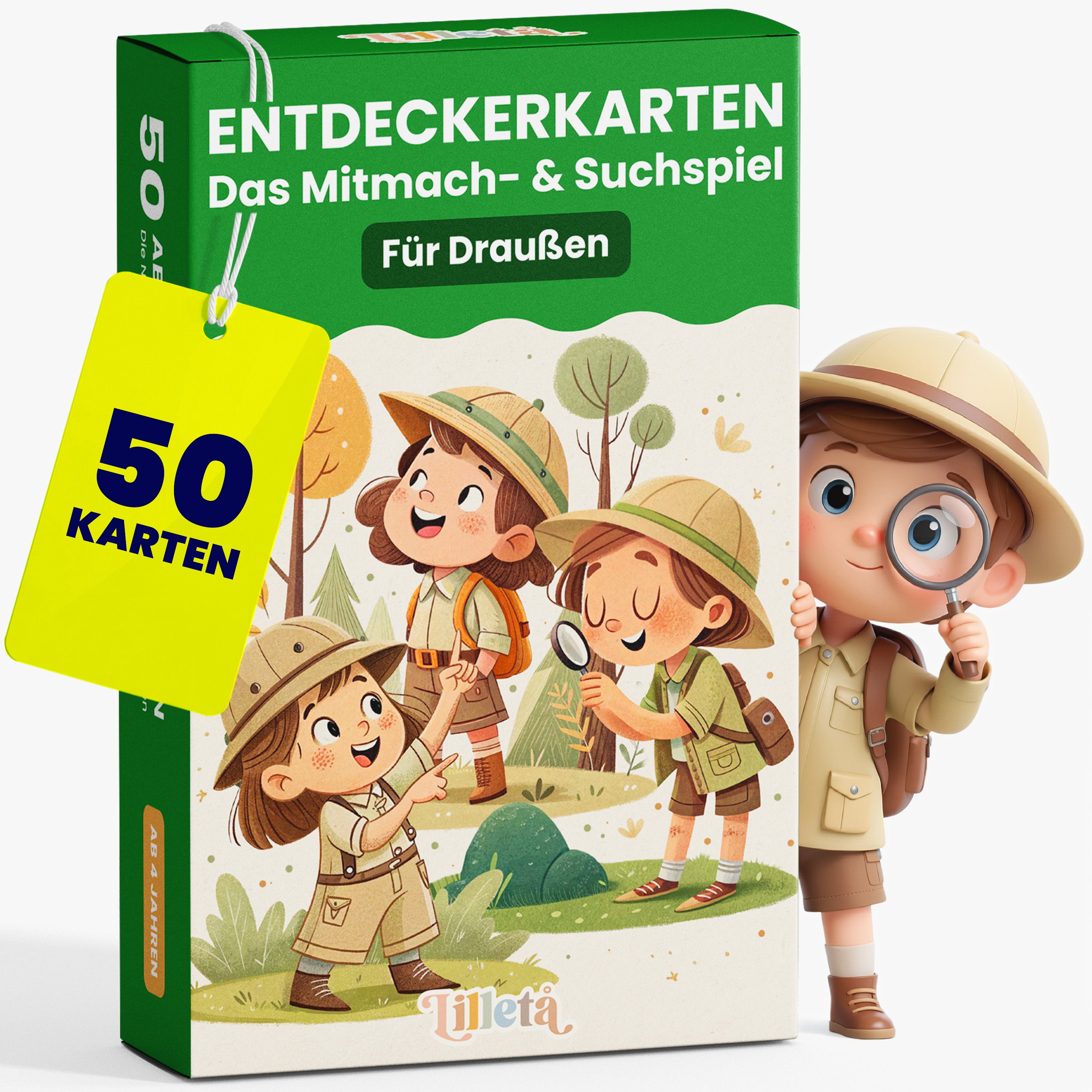 Entdeckerkarten Outdoor | für Kinder – 50 Abenteuerkarten für kleine Forscher ab 4 Jahren