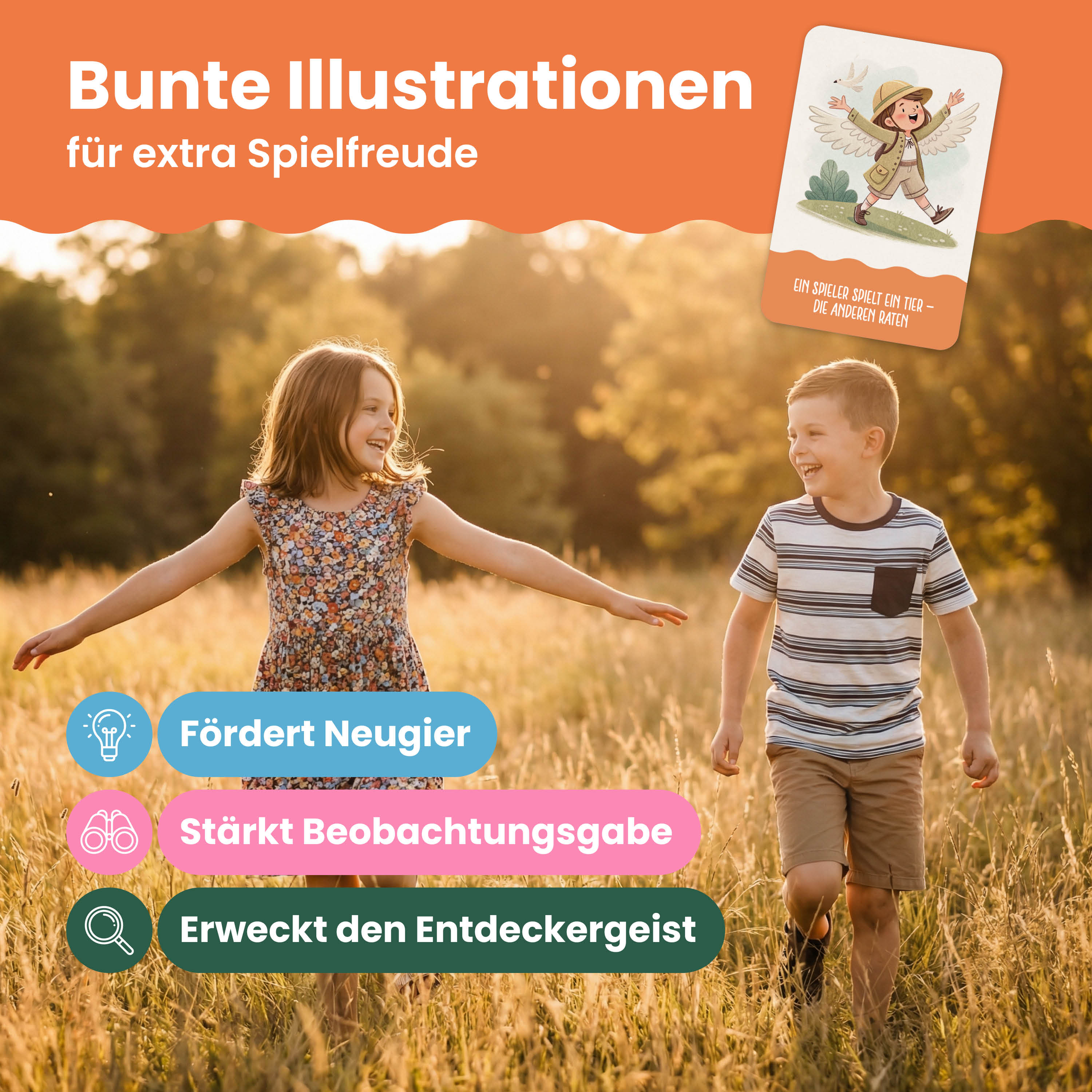 Entdeckerkarten Outdoor | für Kinder – 50 Abenteuerkarten für kleine Forscher ab 4 Jahren