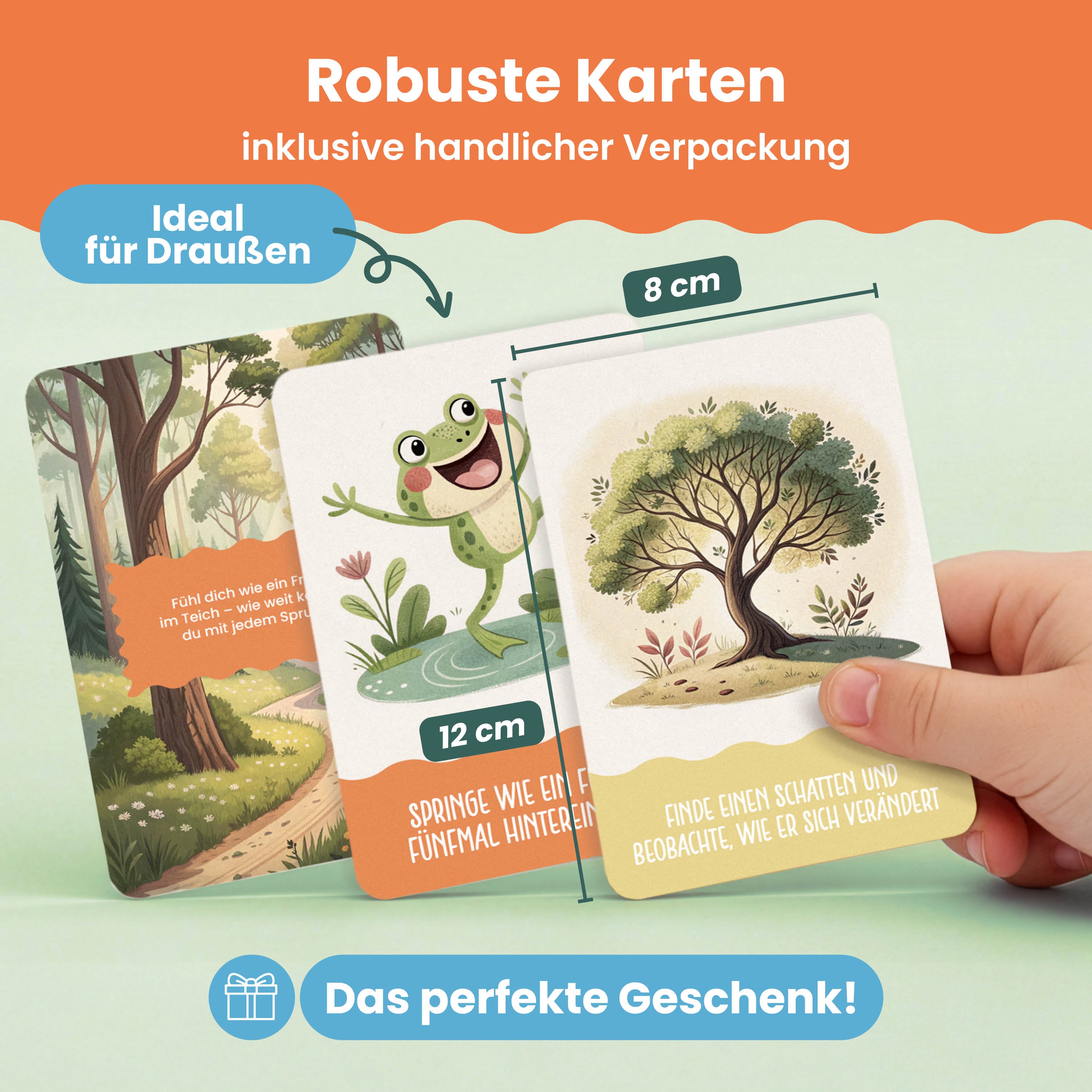 Entdeckerkarten Outdoor | für Kinder – 50 Abenteuerkarten für kleine Forscher ab 4 Jahren